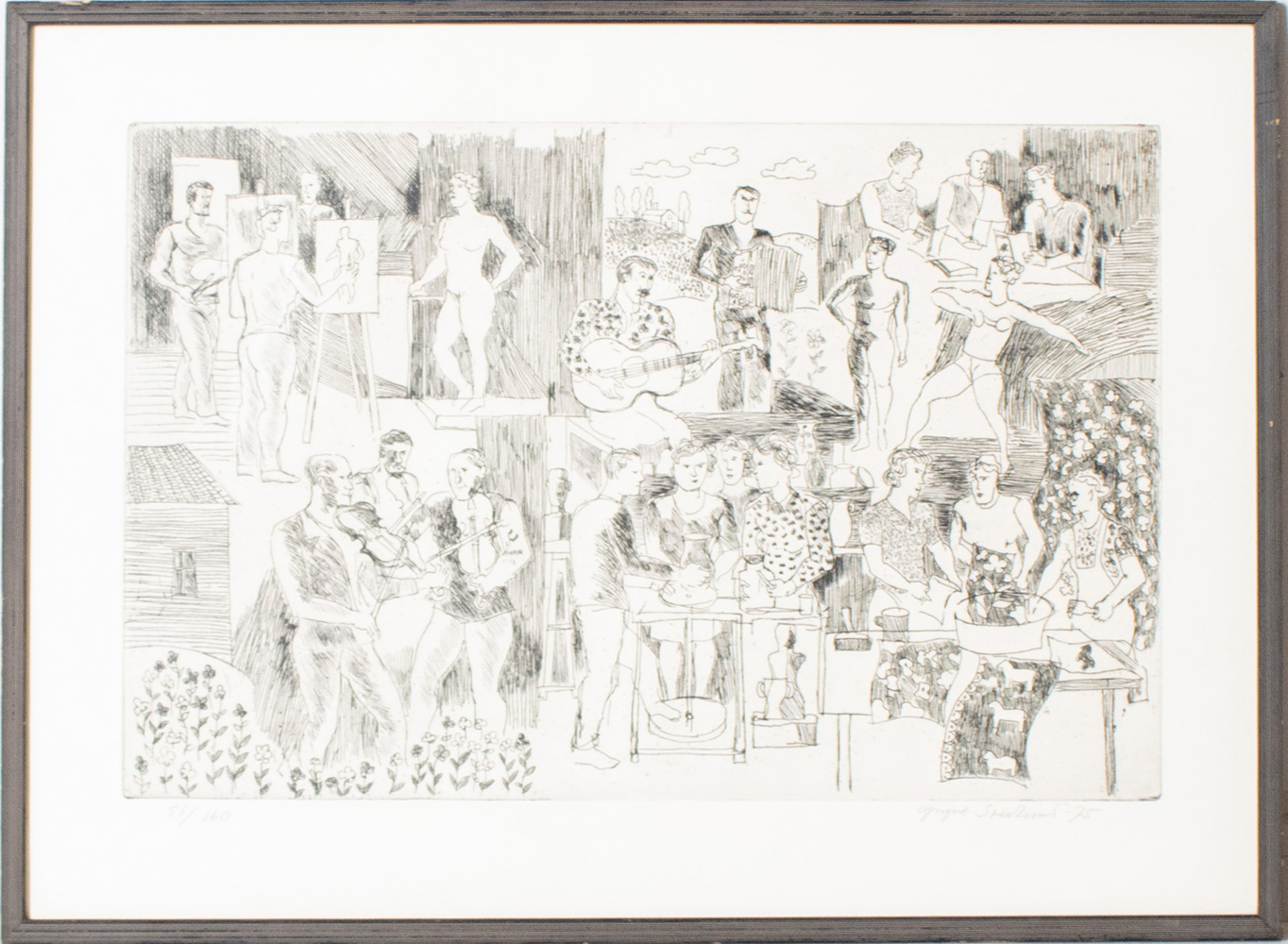 YNGVE SVEDLUND, etsning, signerad och nu… Auktion.se