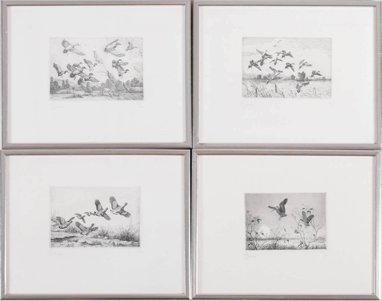 ANGELO GALEAZZI (Italien, 19312012), 4 st, etsningar, Auktion