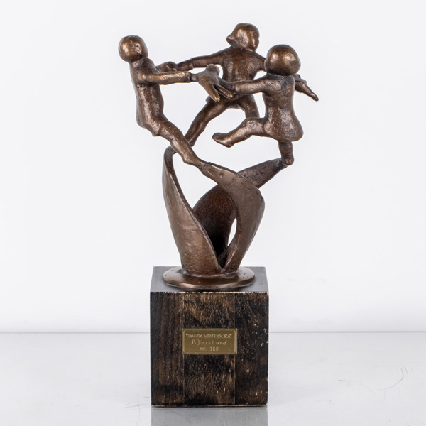 BROR FORSLUND (1909-1982), skulptur, brons, "Dansa min docka", nr 360, märkt med plakett_20937a_8dbb3641c54c21b_lg.jpeg
